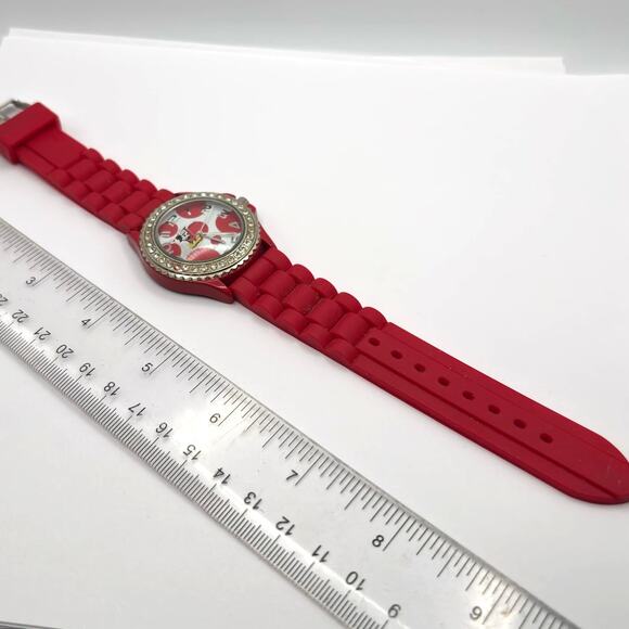 Red Poke a Dot Men's Watch - Picture 3 of 4